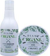 Organic homecare set 2x 300ml shampoo + haarmasker - Zonder SLS , paraben en Siliconen voor Optimale Hydratatie en Anti-Frizz , voordeelverpakking