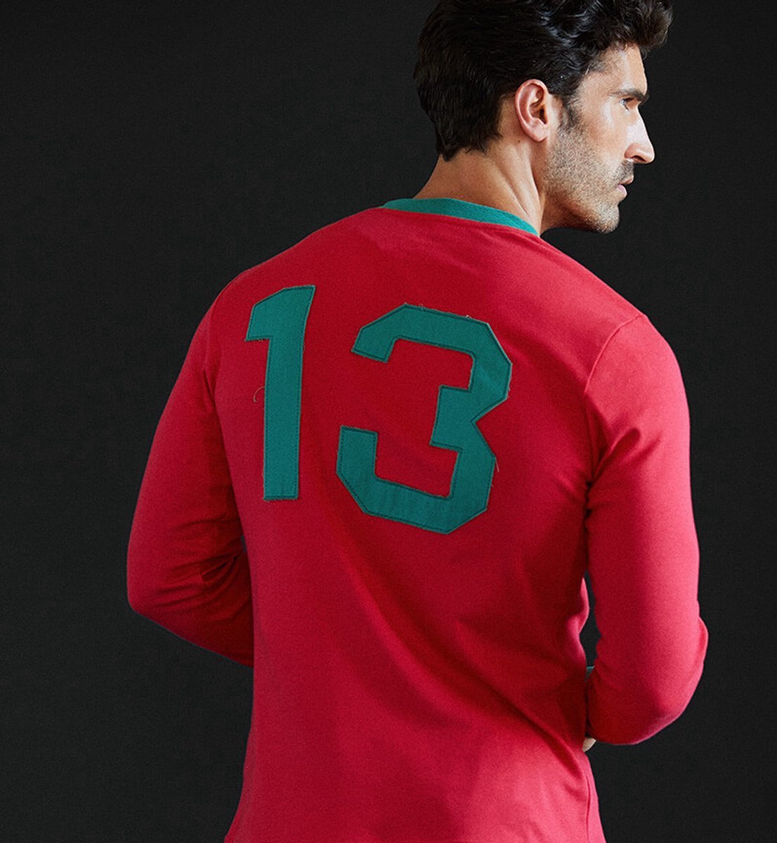Legendarisch retro shirt Portugal 'Eusebio' WK 1966 nr 13 maat Large