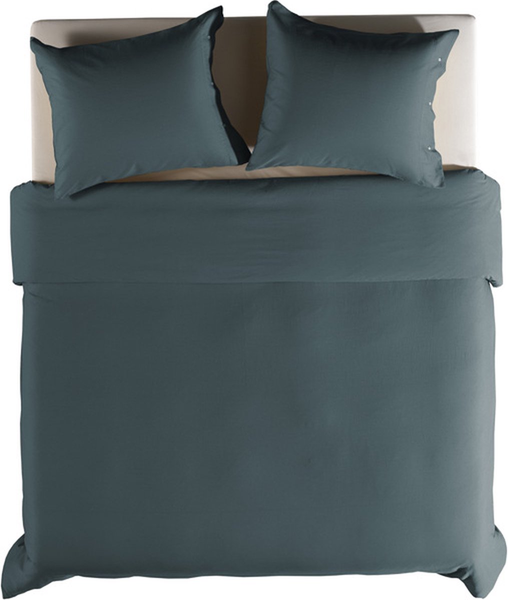 YELLOW Cialda Dekbedovertrek - Tweepersoons - 200x200/220 cm - Dusk Blue