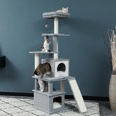 Extra Luxe Kattenhuis - Krabtoren met Krabpaal en kattenmanden - 173cm