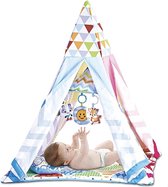 Chipolino Dots 2 in 1 - Baby Speelmat & Speeltent - Met ballen en muziek - Vanaf de geboorte - Baby speelkleed - Tipi - Activiteiten gym