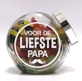 Snoeppot - Vaderdag cadeau, gevuld met drop winegum duo's- voor de liefste papa"