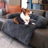 Comfortabele Honden Slaapbank -Hondenmand - 90x80x13 - Grijs