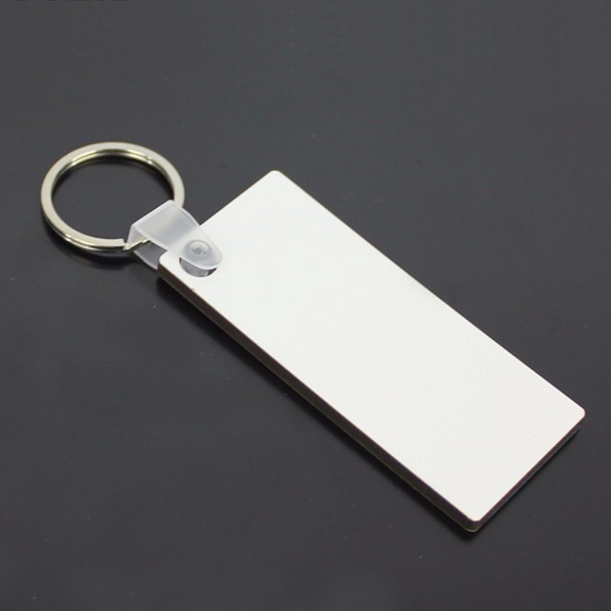 Sublimatie Sleutelhanger 2 Zijdig Rechthoek 70 x 30 mm - Geschikt Voor Sublimatiedruk Warmtepers - Doe Het Zelf Onderzetter Met Eigen Foto Of Opdruk - Smartphonica
