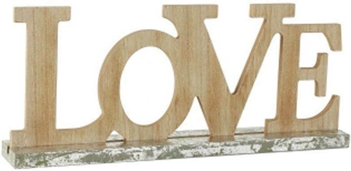 grond kabel weten Decoratieve Letters - Hout - LOVE | bol.com