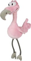Happy Pet Bird Brain Flamingo - Hondenspeelgoed  - 42 cm