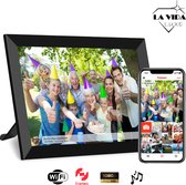 LaVidaLuxe® 10.1 inch Digitale fotolijst - Wifi - Full HD - FRAMEO app - 16GB - IPS Touchscreen  -  Fotokader - Horizontaal en Verticaal