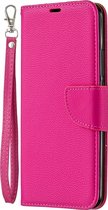 Xiaomi Redmi 9 Hoesje - Mobigear - Excellent Serie - Kunstlederen Bookcase - Magenta - Hoesje Geschikt Voor Xiaomi Redmi 9