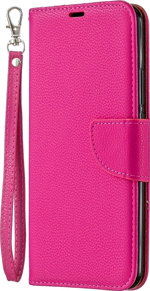 Mobigear Telefoonhoesje geschikt voor Xiaomi Redmi 9 Hoesje | Mobigear Excellent Bookcase Portemonnee | Pasjeshouder voor 2 Pasjes | Telefoonhoesje voor Pinpas / OV Kaart / Rijbewijs - Magenta