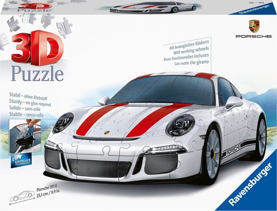 Ravensburger Porsche 911R - 3D puzzel - 108 stukjes | bol.com