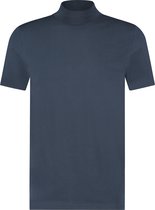 Purewhite -  Heren Regular Fit   T-shirt  - Blauw - Maat XS