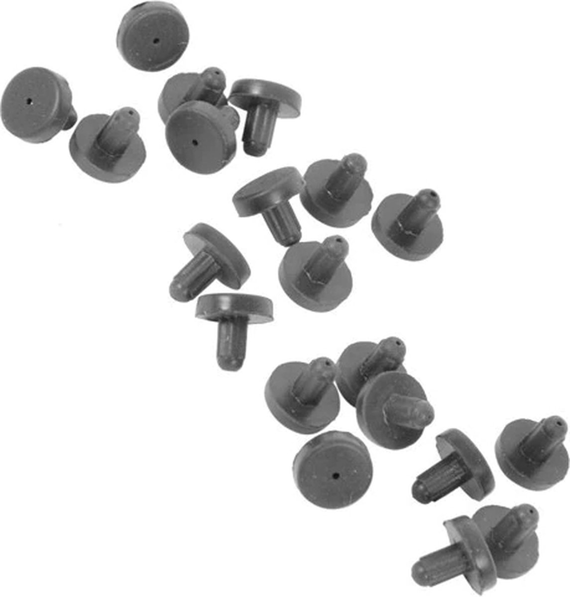 20st - rubber dopje pannendrager - rubber voetje pannendrager fornuis kookplaat - 20 STUKS - 50280807004 - geschikt voor Aeg Electrolux