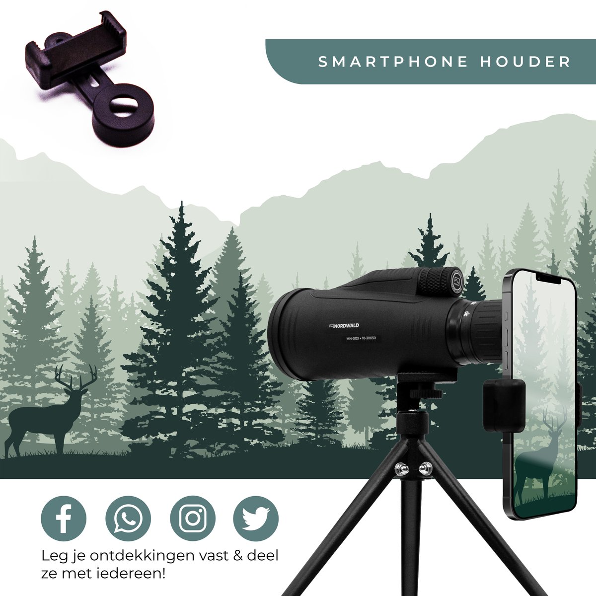 REN Adulte monoculaire 12x50 zoom HD puissant monoculaire étanche avec