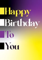 Kaart - Postcard - Verjaardag - Happy Birthday - LGBT+ - Bday - Non Binary - Regenboog - Pride