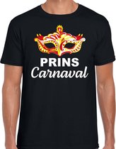 Prins carnaval fun t-shirt heren zwart - Brabant carnaval verkleedkleding L