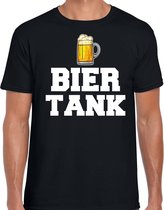 Bier tank t-shirt zwart voor heren - Drank / bier fun t-shirts S