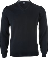 OLYMP modern fit trui wol - V-hals - zwart - Maat: S