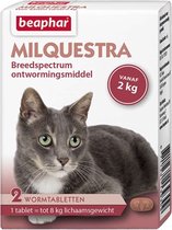 Beaphar Milquestra - Kat 2 Tot 12 kg - 2 tabletten