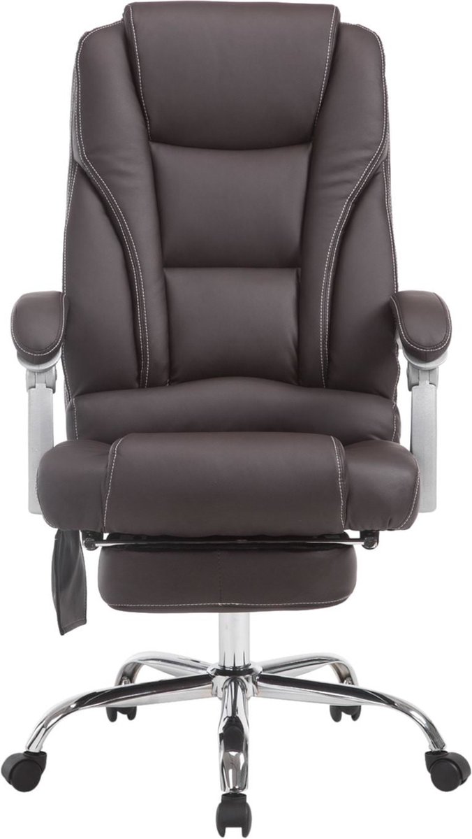 CLP Pacific Bureaustoel met Massagefunctie - Ergonomisch - Bruin - afbeelding 3