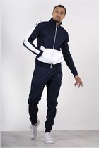 JC Blue Trainingspak heren – Navy - Tracksuit heren - Joggingpak heren - Maat L