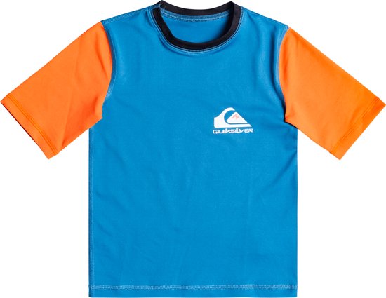 Quiksilver - UV-Zwemshirt met korte mouwen voor jongens - Heats omni - Blauw - maat 110cm