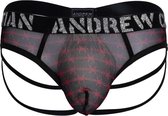 Andrew Christian - Barbed Wire Mesh Strap String - Maat XL - Erotische Herenstring - Sexy Mannen ondergoed