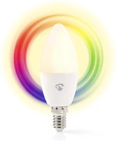 Nedis SmartLife Multicolour Lamp | Wi-Fi | E14 | 470 lm | 4.9 W | RGB / Warm to Cool White | 2700 - 6500 K | Android™ / IOS | Kaars