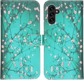 iMoshion Design Softcase Book Case Samsung A13 (5G) / A04s hoesje - Blossom