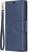 Samsung Galaxy Note 10 Plus Hoesje - Mobigear - Excellent Serie - Kunstlederen Bookcase - Blauw - Hoesje Geschikt Voor Samsung Galaxy Note 10 Plus