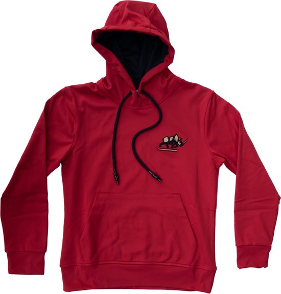 KAET - sweat à capuche - unisexe - rouge - taille - 13 - taille - 170/176 - outdoor - sportif - pull avec capuche - doublure douce