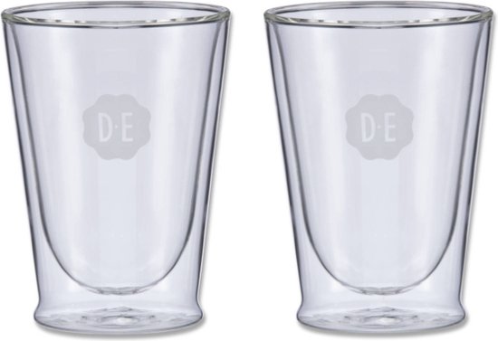 patroon vervangen Interpretatie Douwe Egberts dubbelwandige glazenset - 30cl | bol.com