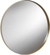 Luxe spiegel XL - rond - mat goud - ⌀75 cm - woondecoratie - slaapkamer - woonkamer - hal - badkamer - toilet - industrieel