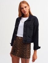 Dilvin Denim Jacket Black 6464 "Color: Black","Size: 38"