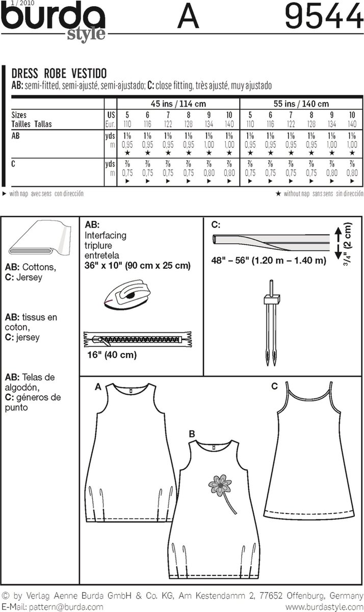 Jurk #104 | katoen | burda style 03/2022 naaipatronen | Burda Style