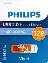 Philips FM12FD05B - USB stick 2.0 - 128GB - Vivid - Oranje