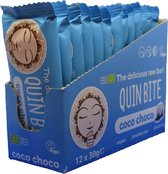 Quin Bite Raw Bar Coco Choco - 100% Bio Vegan Glutenvrij - 12x30gr.