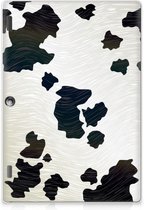 Siliconen Hoesje Lenovo Tab 10 | Tab 2 A10-30 Tablet Backcover met foto Koeienvlekken met transparant zijkanten