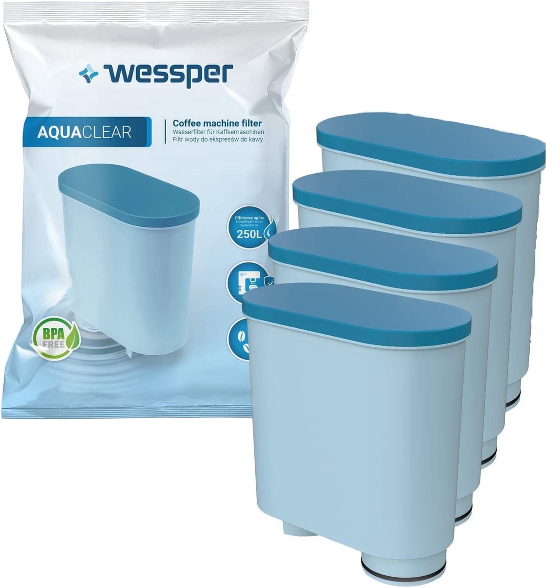 10x Filtre à Eau Wessper remplacement de AquaClean CA6903/10 Saeco Philips