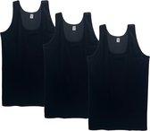 3 stuks SQOTTON  onderhemd - King size - zwart - Maat 4XL/5XL
