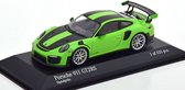 Porsche 911 (991 II) GT2 RS 2018 ( Groen / Zwart met Zilvere velgen ) 1-43 Minichamps Limited 333 Pieces