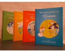 De mooiste sprookjes van Grimm en Anderson 4 boekjes met 15 verhaaltjes voor het slapen gaan Efteling sprookjes