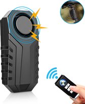 BronStore GRP - Fietsalarm met Afstandsbediening - Waterdicht - Fietsslot - Fiets GPS Tracker - SOS Geluid - Fiets Sirene - Geschikt voor Fiets & E bike - Alarmsysteem - Bike Alarm - Scooter Alarm - Zwart