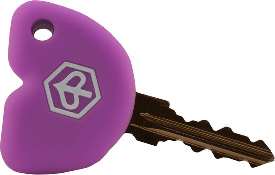 Protège Clé Caoutchouc Piaggio, Zip Violet Lavande