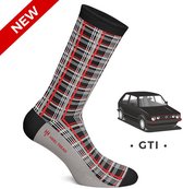 Heel Tread GTI hoge sokken - Volkswagen golf GTI - Ruiten patroon - fun sokken - Auto sokken - Maat 36-40