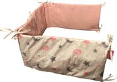 Baby bedbumper set van 2 Ademende mesh- bed zijbeschermers - anti stootrand 320x27cm & 150x27cm
