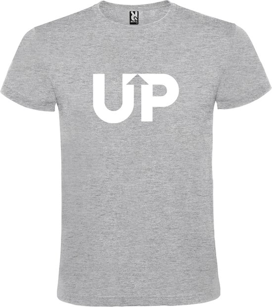 T-shirt Grijs avec logo « UP » Wit Taille XXXXL