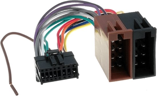 ISO kabel voor Pioneer autoradio - 24,5x10mm - 16-pins - 0,15 meter |  bol.com
