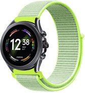 Strap-it Nylon smartwatch bandje - geschikt voor Fossil Gen 6 44mm / Gen 5 / Gen 5e 44mm - flash light