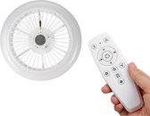Smart Plafond Ventilator | Wit | 45 cm |  Afstandsbediening | Werkt op wifi | Met verlichting | Lamp | Ventilator en lamp in een