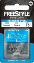 Spro Reload Stainless Lure Loop - 3mm - 10 Stuks - Zilver
